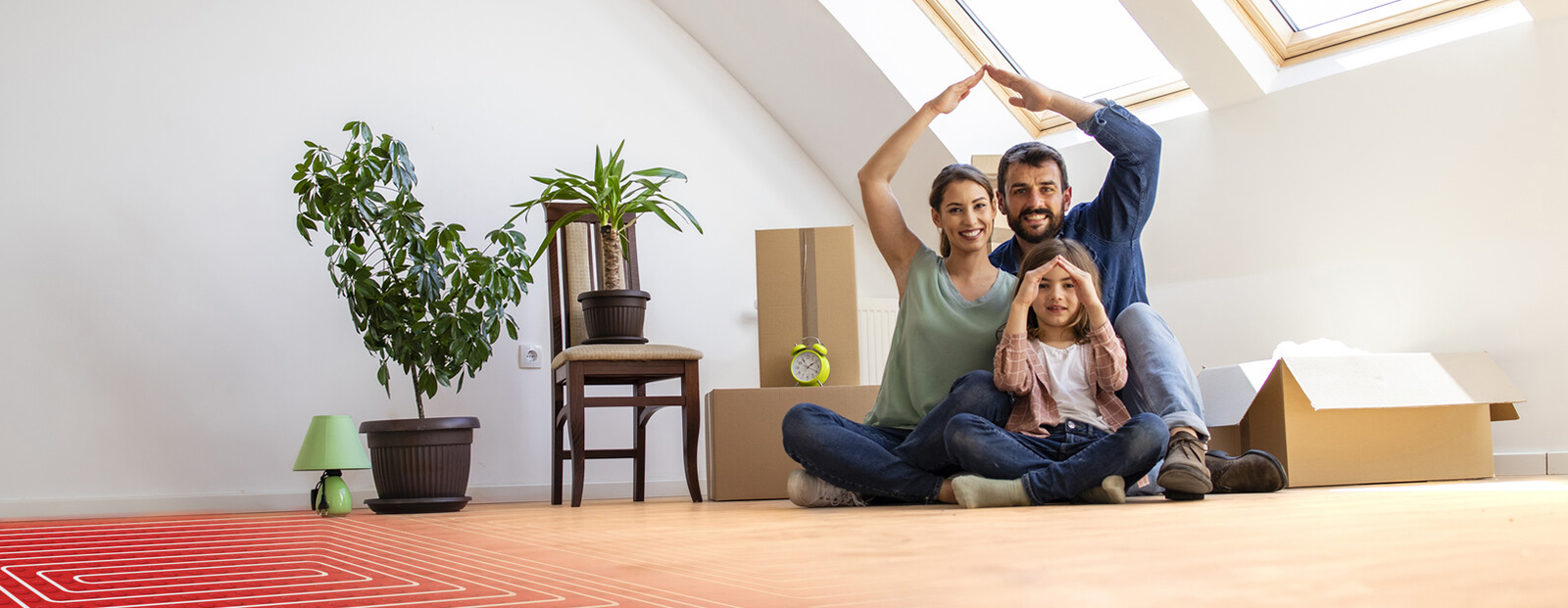 Wand- und Fußbodenheizung